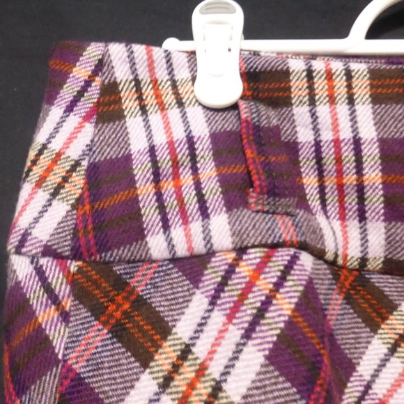ESPRIT, plaid lined skirt with belt loops, side zip, size 8, BNWOT - Picture 3 of 16